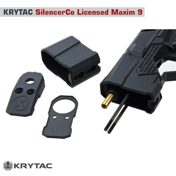 KRYTAC SilencerCo Maxim9 DEPLOYMENT PACK Airsoft Tabanca SIYAH