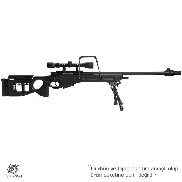 SnowWolf SV-98 SIYAH Bolt Action Airsoft Sniper Tüfeği AWP AWM