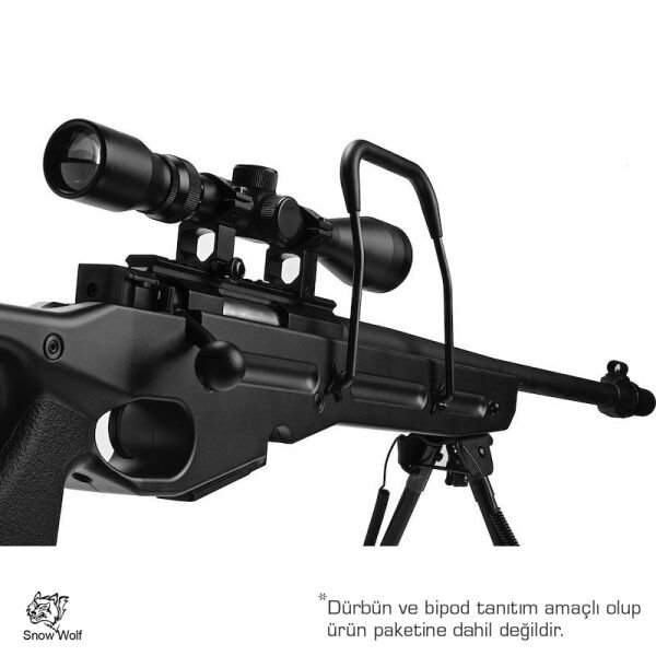 SnowWolf SV-98 SIYAH Bolt Action Airsoft Sniper Tüfeği AWP AWM