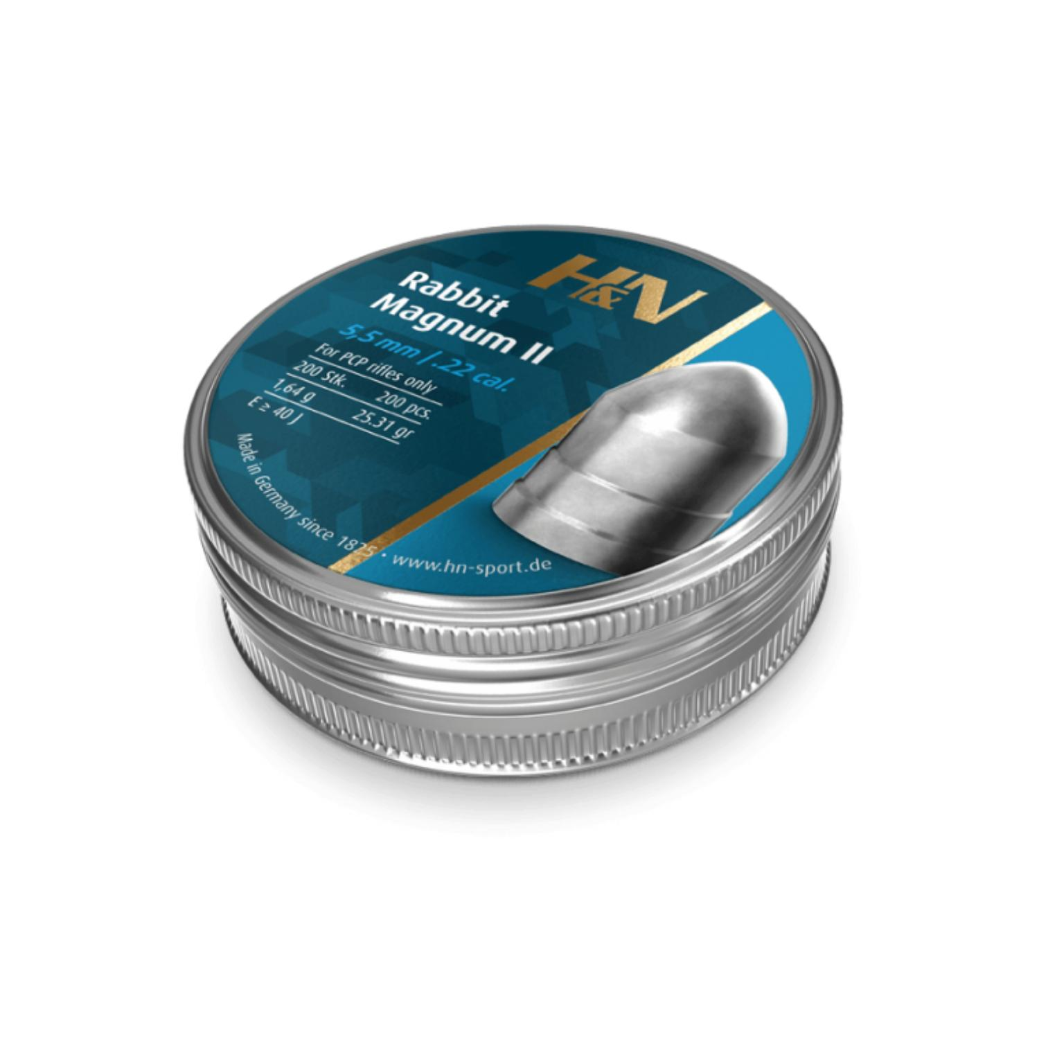 H&N RABBIT MAGNUM II 5,50MM 25.31GR 200LÜ HAVALI SAÇMA
