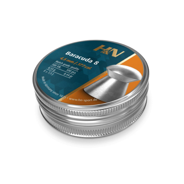 H&N BARACUDA 8 4,51MM 8.44GR 500LÜ HAVALI SAÇMA